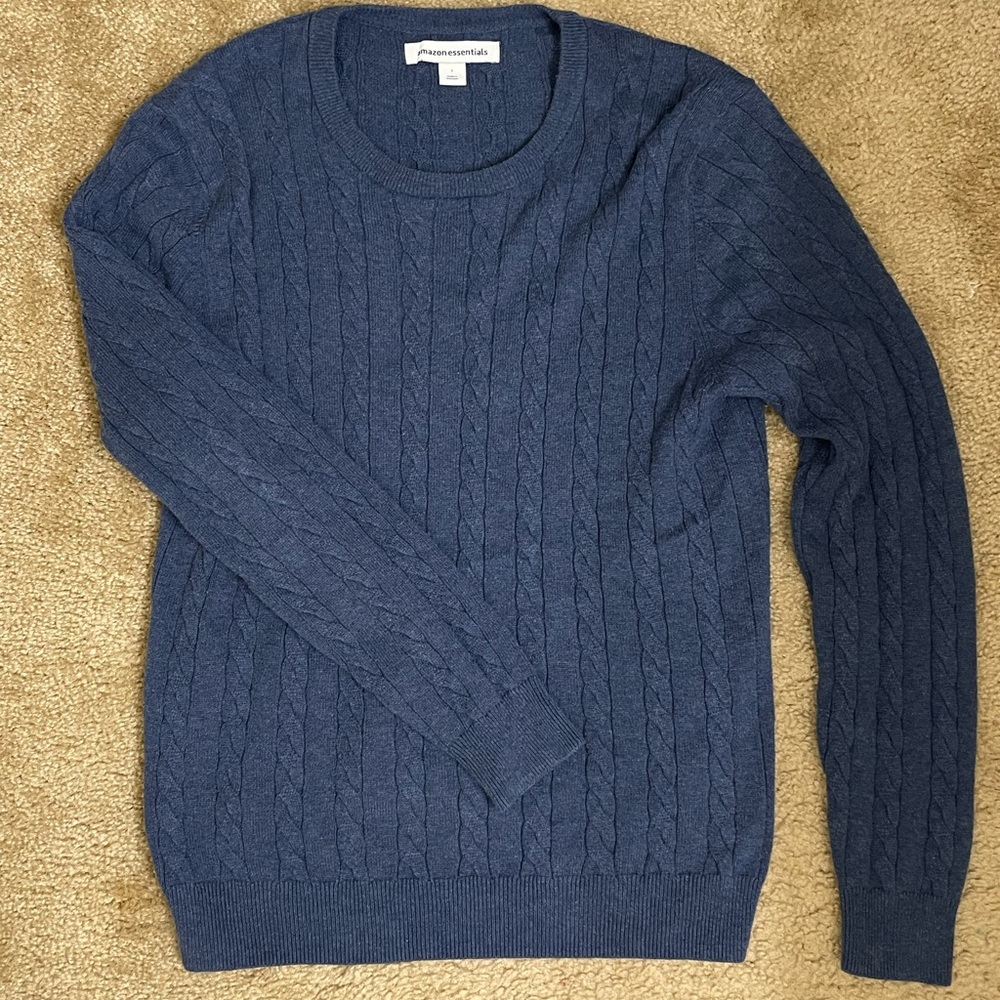 Men's Blue Crewneck Sweater